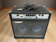 An Ashdown Mag 300 amplifier with leads