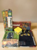 A Subueto game, soccer game, Mecano set, other games,