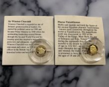 Two 14ct gold coins, each 0.