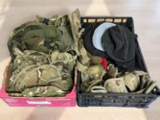 A group of military berets,