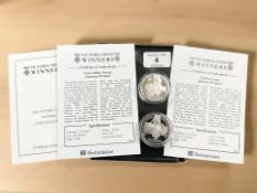 Two Westminster Victoria Cross Winners £5 silver proof coins,