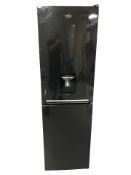 A Beko fridge freezer with water dispenser