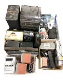 Assorted electricals including various hi-fi equipment, speakers, headphones, etc.