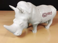 A Marc Ecko rhinoceros figure, length 56 cm.