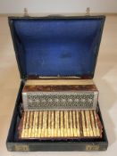An Italian Pietro piano accordion, in carry case.