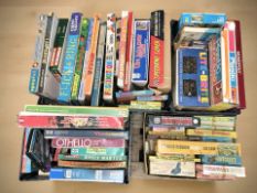 A large quantity of vintage board games.