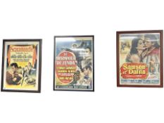 Three 20th century film advertising posters, 'Samson & Delilah',