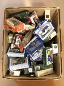 A collection of boxed Lledo die cast vehicles.