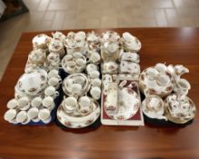 Approximately two hundred and one pieces of Royal Albert Old Country Roses tea, coffee, dinner,