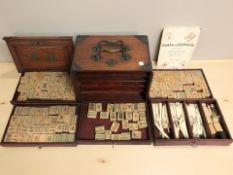 A Henry's of Manchester mahjong set in case.