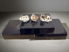 Three Royal Crown Derby paperweights for the Collector's Guild, to include Scruff, Teal Duckling,