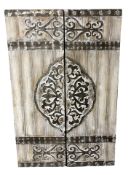 A Hill Interiors two-piece wall canvas in the form of a pair of shutter doors,