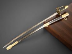 A copy of a 19th century French light cavalry sabre,