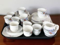 Approximately thirty nine pieces of Northcote tea china.