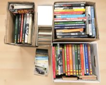 A collection Haynes car manuals and other motoring ephemera.