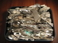 A large quantity of Sheffield EPNS cutlery.