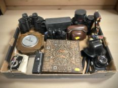 A pair of Commodore 8x30 binoculars, further pair of Octra 7x50 binoculars,