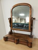 A 19th century mahogany dressing table mirror, width 51 cm.
