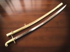 A copy of a British 1831 pattern General Officer's mameluke sabre,