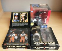 Two Kenner Collection Star Wars figures 'Han Solo as Prisoner' and 'Wedge Antilles and Biggs