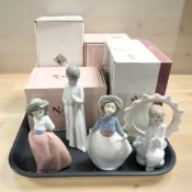 Four Nao figures to include No. 1290, 0562, 1291 and 1445, all boxed.