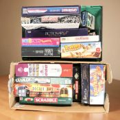 A collection of board games and puzzles.