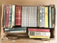 A collection Folio Society volumes in slip covers including Jane Austen, Jules Verne,