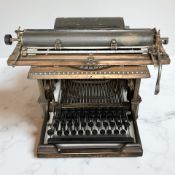 A Remington Sholes typewriter, serial No. 5335.