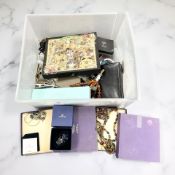 A large box of modern costume jewellery