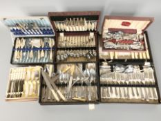 Several canteens of cutlery.