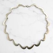 A Danish silver necklace designed by Nanna Ditzel for Georg Jensen, no.