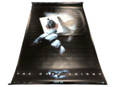 Three large rolled film posters including The Dark Knight, width 154 cm,
