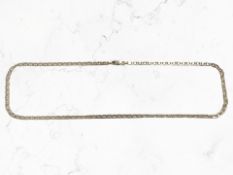 A 9ct white gold necklace, length 45cm CONDITION REPORT: 10.