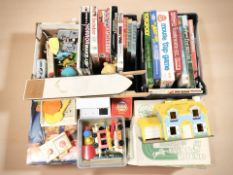 A large quantity of board games,
