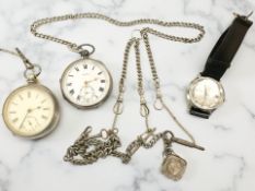 A gent's vintage Tower stainless steel automatic Incabloc wristwatch, together with a Harris Stone,