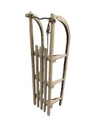 A vintage wooden sledge