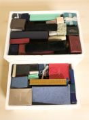 A large quantity of assorted jewellery boxes including some vintage examples.
