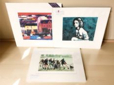 After Sue Howells : They've Scored, limited edition colour print,