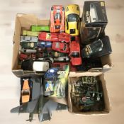 Assorted die cast models including Bburago, military vehicles,