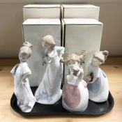 Four Nao figures to include No. 1537, 1559, 1455 and 1518, all boxed.