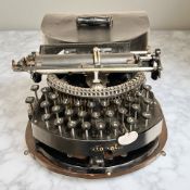 An American National One typewriter, circa 1888, serial No. 1424.
