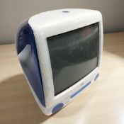 An Apple iMac computer monitor.