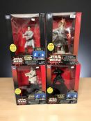 Four Thinkway Star Wars Episode I interactive talking bank figurines 'Obi-Wan Kenobi',