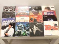 Vinyl LP records : John Lennon & Yoko Ono, Meat Loaf, Thin Lizzy, The Who, 10CC, The Pogues, Boston,