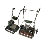 Two vintage Atco lawn mowers (af)