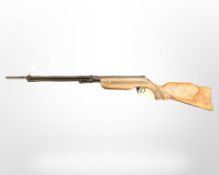 A Relum Tornado air rifle .22 calibre with charging lever mounted to underside.