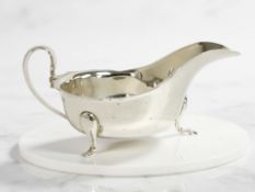 A George V silver sauce boat, Viners, Sheffield 1936,