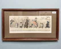 After Boris O'Klein (1893 - 1985) Sus aux Curieux, From the Dirty Dogs of Paris series,