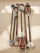 Six shooting sticks.