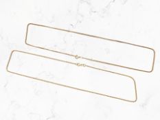 Two 9ct gold necklaces CONDITION REPORT: 4.